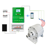 Kontroler słoneczny i wiatrowy Regulator MPPT Bluetooth 12V/24V/48V