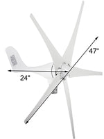 Wiatrak Turbina 300W 400W 500W z MPPT kontroler