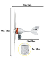 Wiatrak Turbina 300W 400W 500W z MPPT kontroler